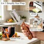 3-in-1 Wood Handle Vegetable Peeler