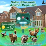 Solar Powered Ultrasonic Animal Repeller - Hình 2