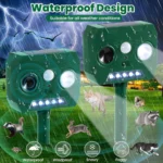 Solar Powered Ultrasonic Animal Repeller - Hình 3