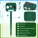 Solar Powered Ultrasonic Animal Repeller - Hình 7
