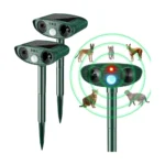 Solar Ultrasonic Animal Deterrent with Motion Sensor
