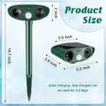 EcoGuard Solar Ultrasonic Animal Deterrent - Hình 3