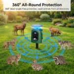 360 Solar Ultrasonic Animal Repellent - Hình 2