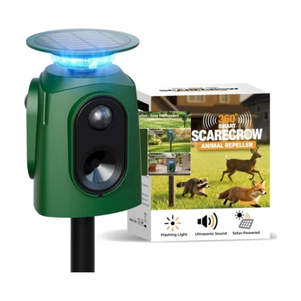 360 Solar Ultrasonic Animal Repellent