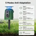 360 Solar Ultrasonic Animal Repellent - Hình 6