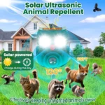 Solar Ultrasonic Animal Repellent Owl - Hình 3