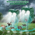 Solar Ultrasonic Animal Repellent Owl - Hình 5