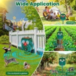 Solar Ultrasonic Animal Repellent Owl - Hình 6