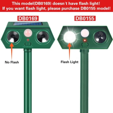 Green Solar Ultrasonic Animal Repeller - Hình 2