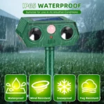 Green Solar Ultrasonic Animal Repeller - Hình 5