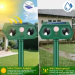 Green Solar Ultrasonic Animal Repeller - Hình 6