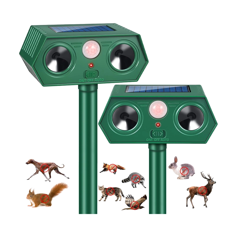 Solar Animal Repeller Green Solar Ultrasonic Animal Repeller