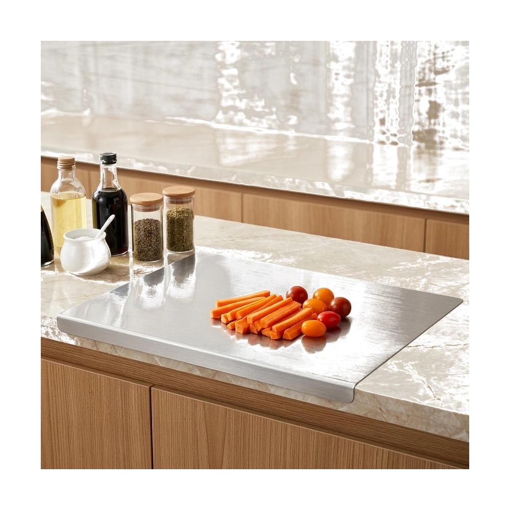 Large Stainless Steel Countertop Protector & Cutting Board