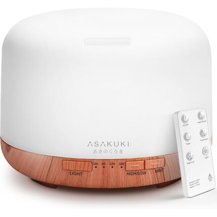 AuraMist 500ml White Wood Grain Diffuser