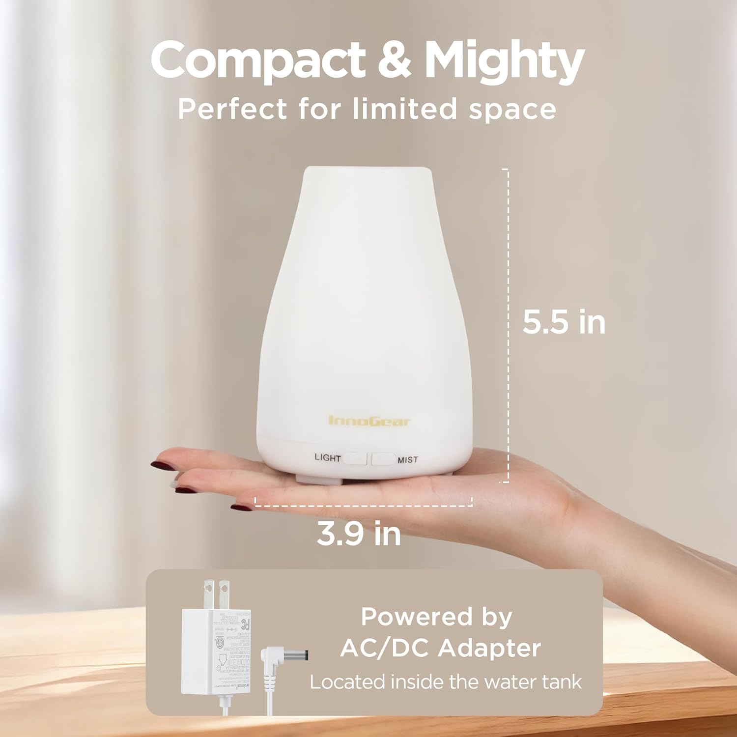 Aurelia Compact White Ultrasonic Diffuser — view 2