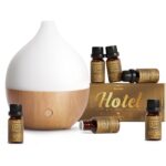 Duoleaf Wood Grain Ultrasonic Diffuser, 8 LED Colours (2-Pack) — view 14
