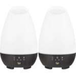 Mistvale 500ml LED Essential Oil Diffuser with Wood Grain Base — view 10