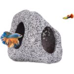 Natural Stone Look Betta Fish Cave for Aquarium