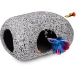 Natural Stone Look Betta Fish Cave for Aquarium — view 8