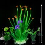 Vibrant Plastic Aquarium Plant Set – Non-Toxic Fish Tank Decor — view 3