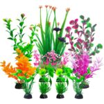 Vibrant Plastic Aquarium Plant Set – Non-Toxic Fish Tank Decor