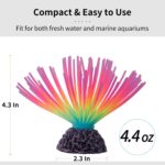 Fluorescent Silicone Anemone – Vibrant Aquarium Decor — view 2