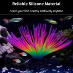 Fluorescent Silicone Anemone – Vibrant Aquarium Decor — view 5