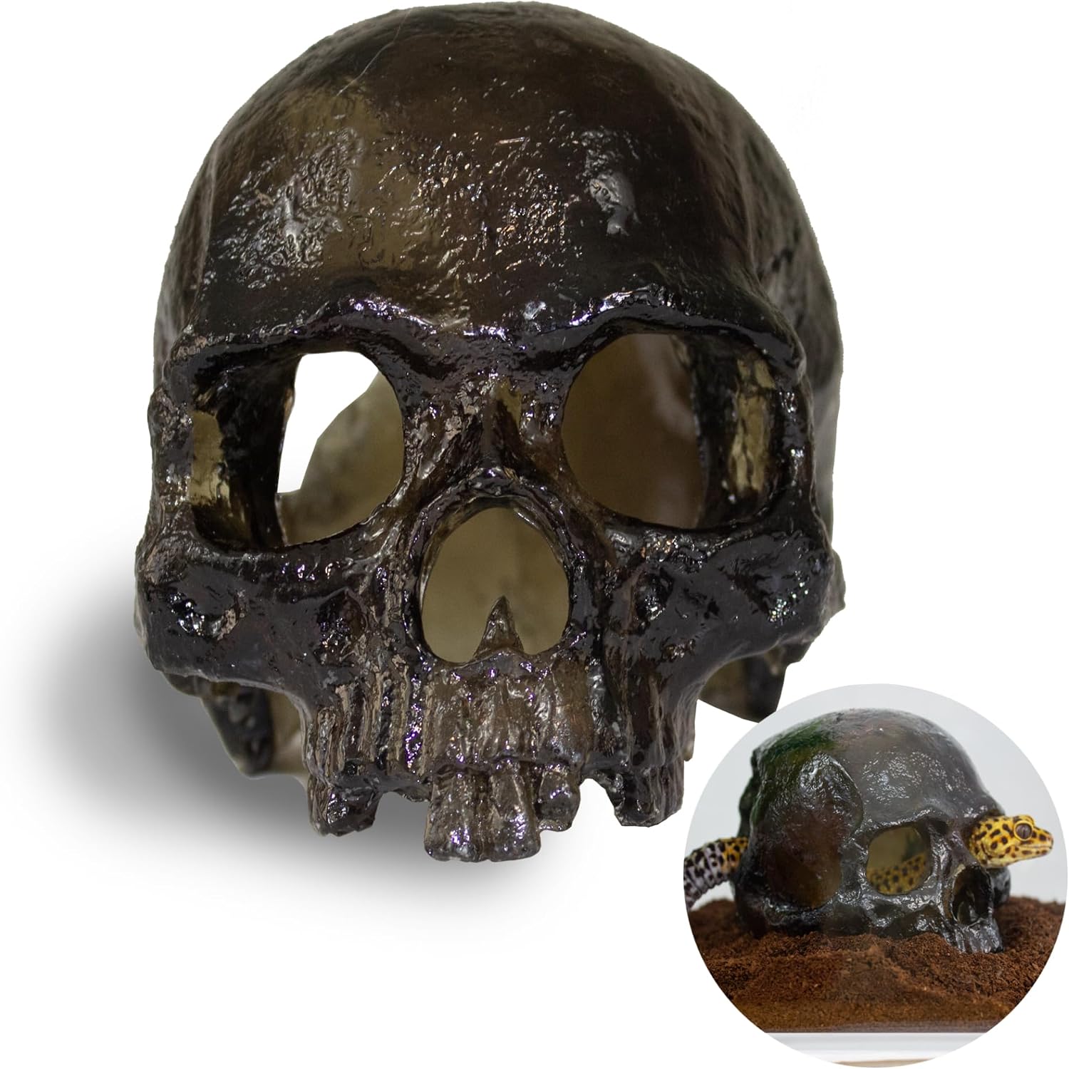 Translucent Skull Aquarium Decor — view 8