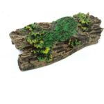 Mossy Forest Log Aquarium Hideaway with Greenery Accents — view 6
