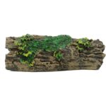 Mossy Forest Log Aquarium Hideaway with Greenery Accents — view 5