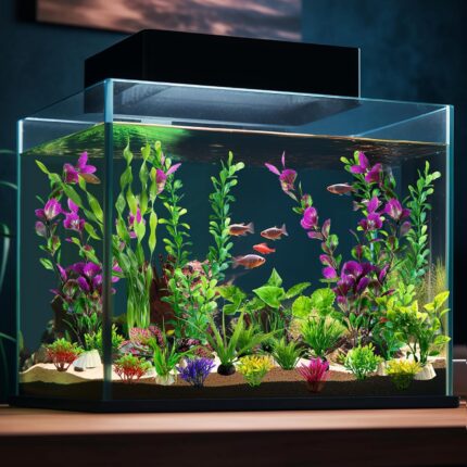 Diverse Artificial Aquarium Plant Set – Non-Toxic Fish Tank Decor — view 2
