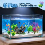 Sunken Shipwreck Aquarium Decor – Sunken Shipwreck & Colorful Plastic — view 5