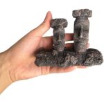 Ancient Island Stone Head Aquarium Ornament with Air Bubble Feature — view 3