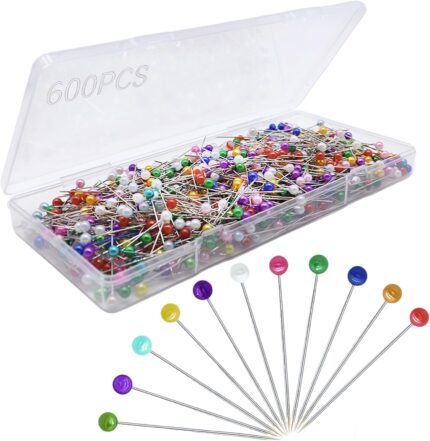 Multi-Color Pearl Head Pins