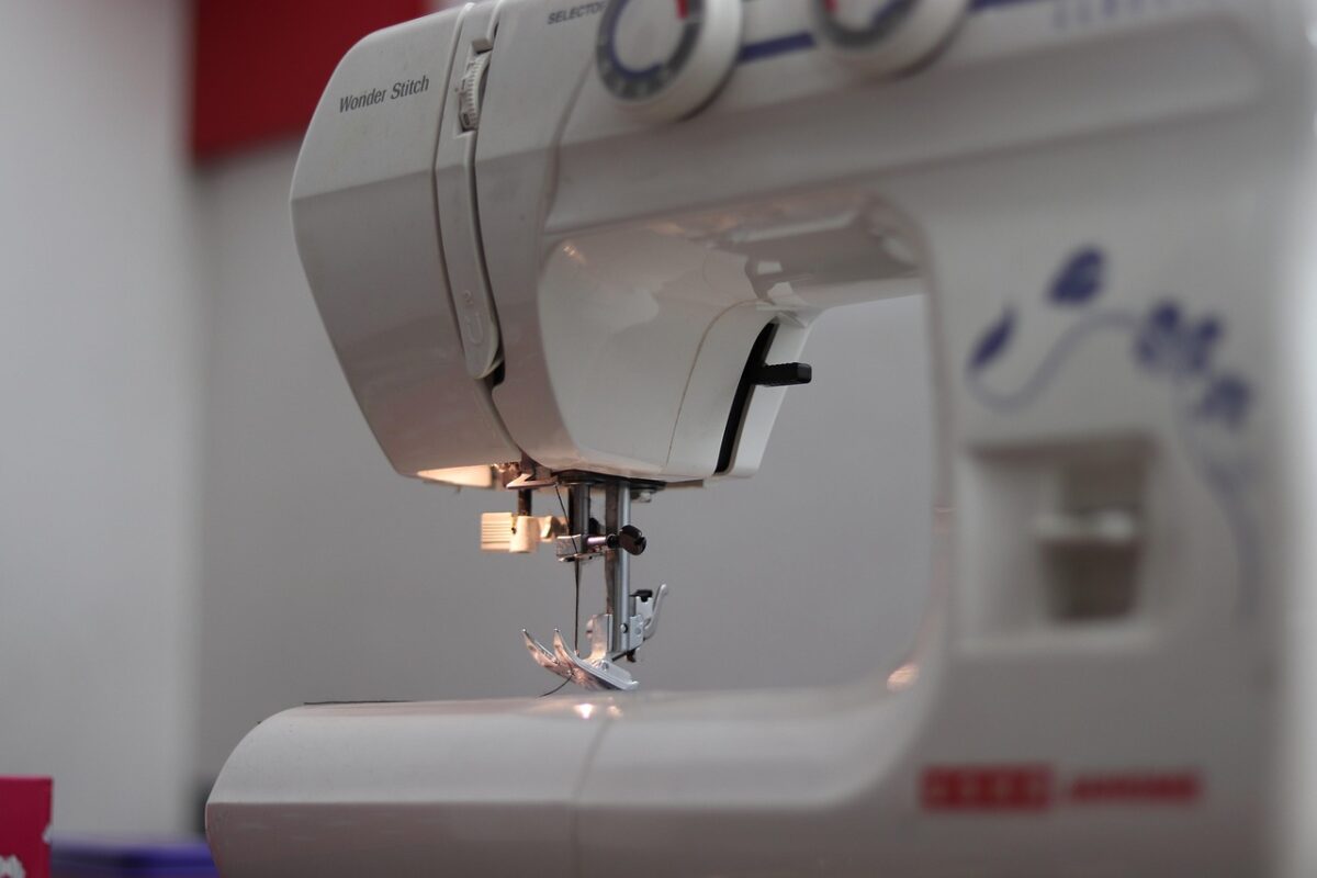 A tailor's sewing machine at work