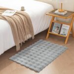 Cloud Grey Waffle Rug - image 8