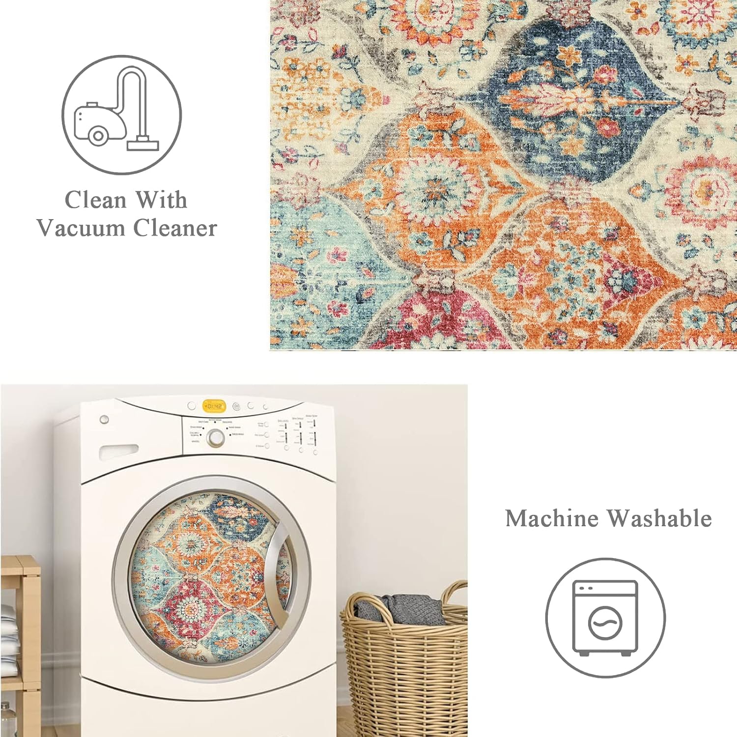 Noveltamansion Bohemian Patchwork Rug - image 2