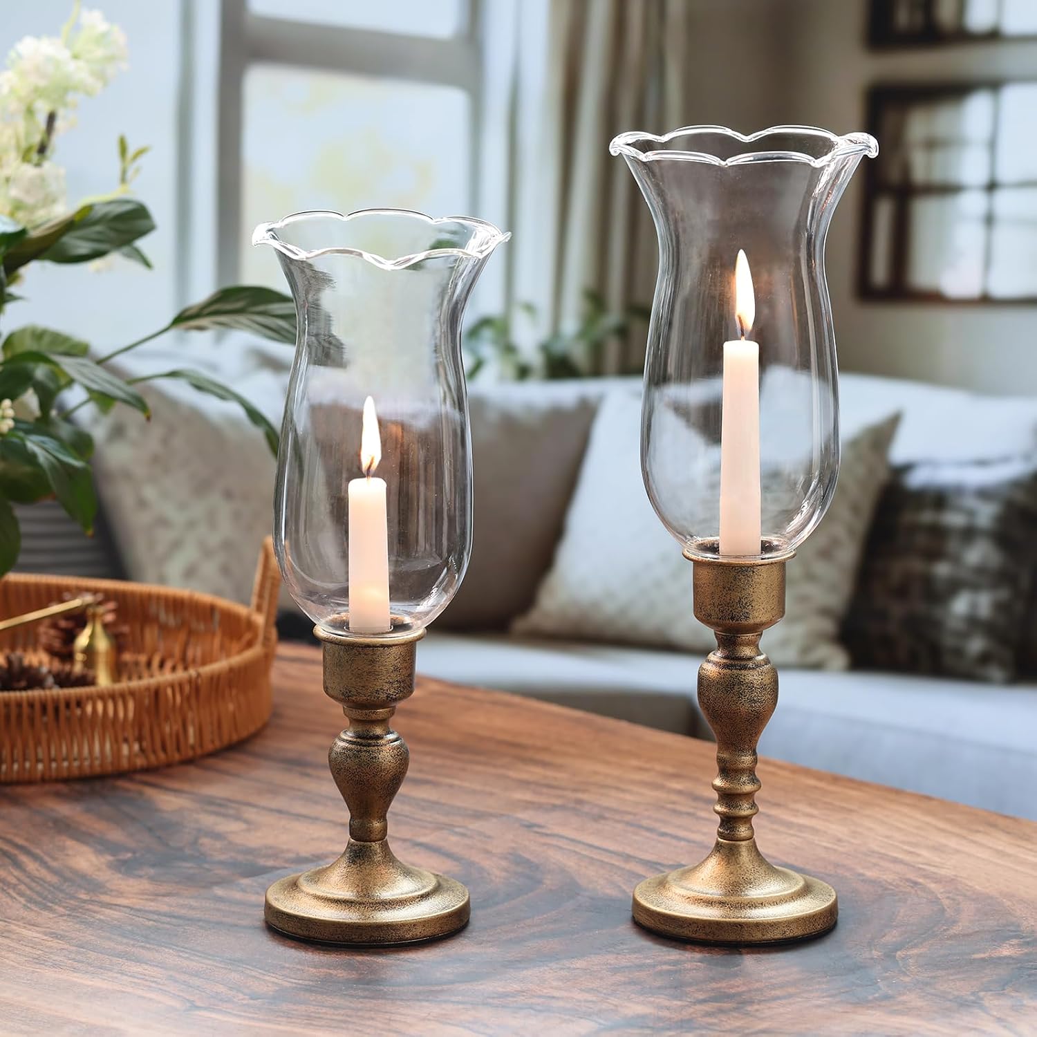 Noveltamansion Vintage Gold Candle Holders - image 3