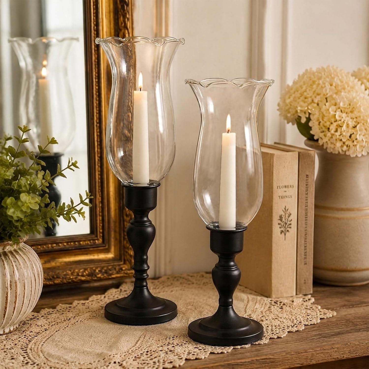 Noveltamansion Vintage Gold Candle Holders - image 7