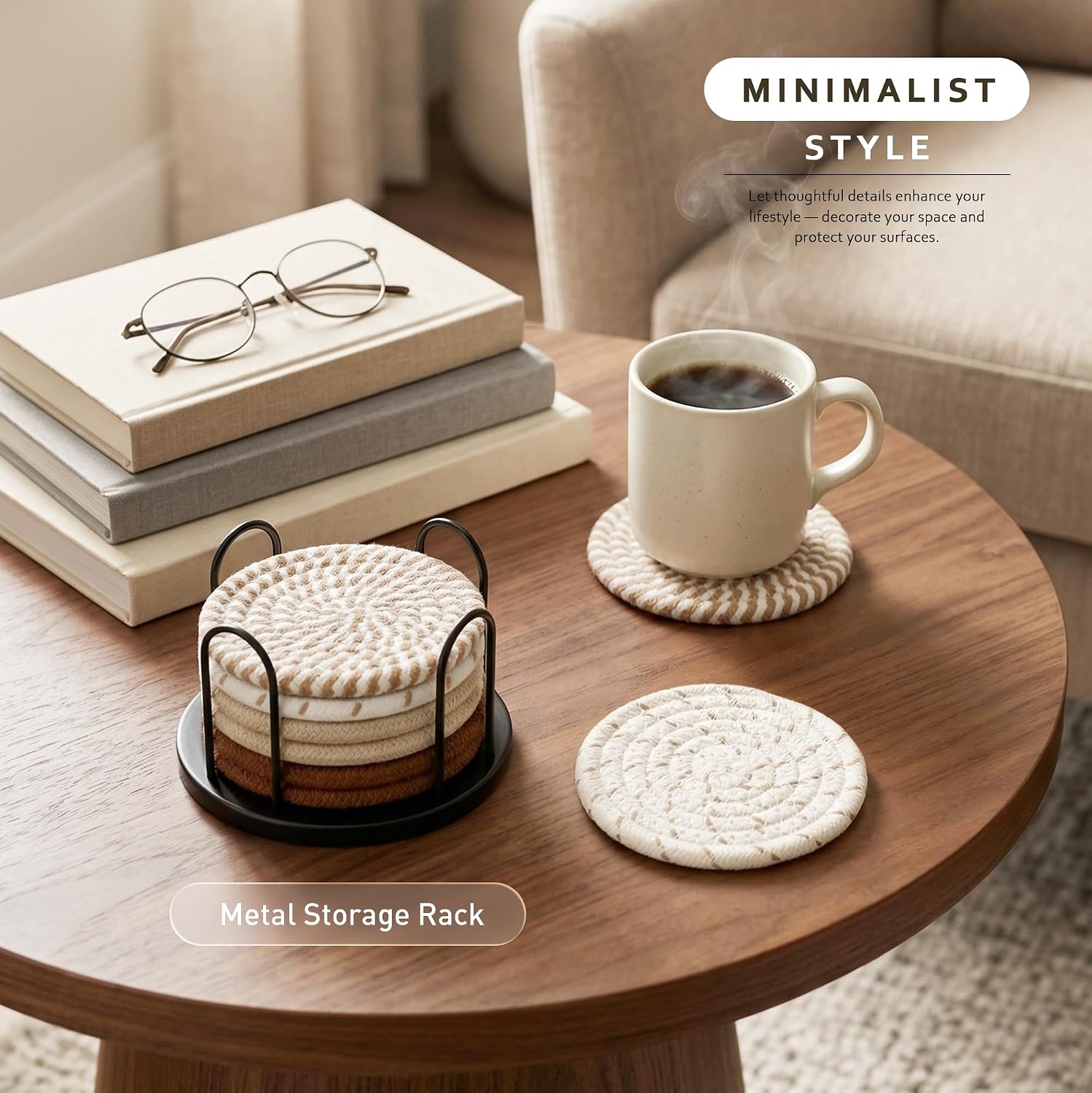 Woven Cotton Coasters - image 2