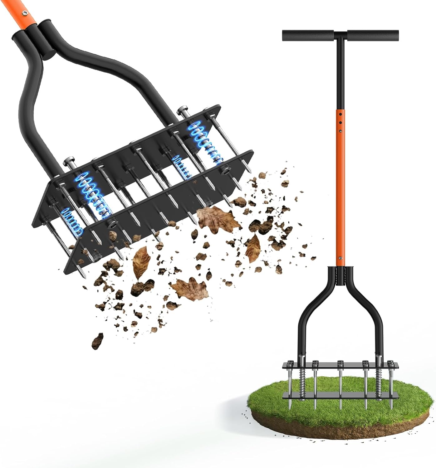 Heavy-Duty Lawn Aerator Tool