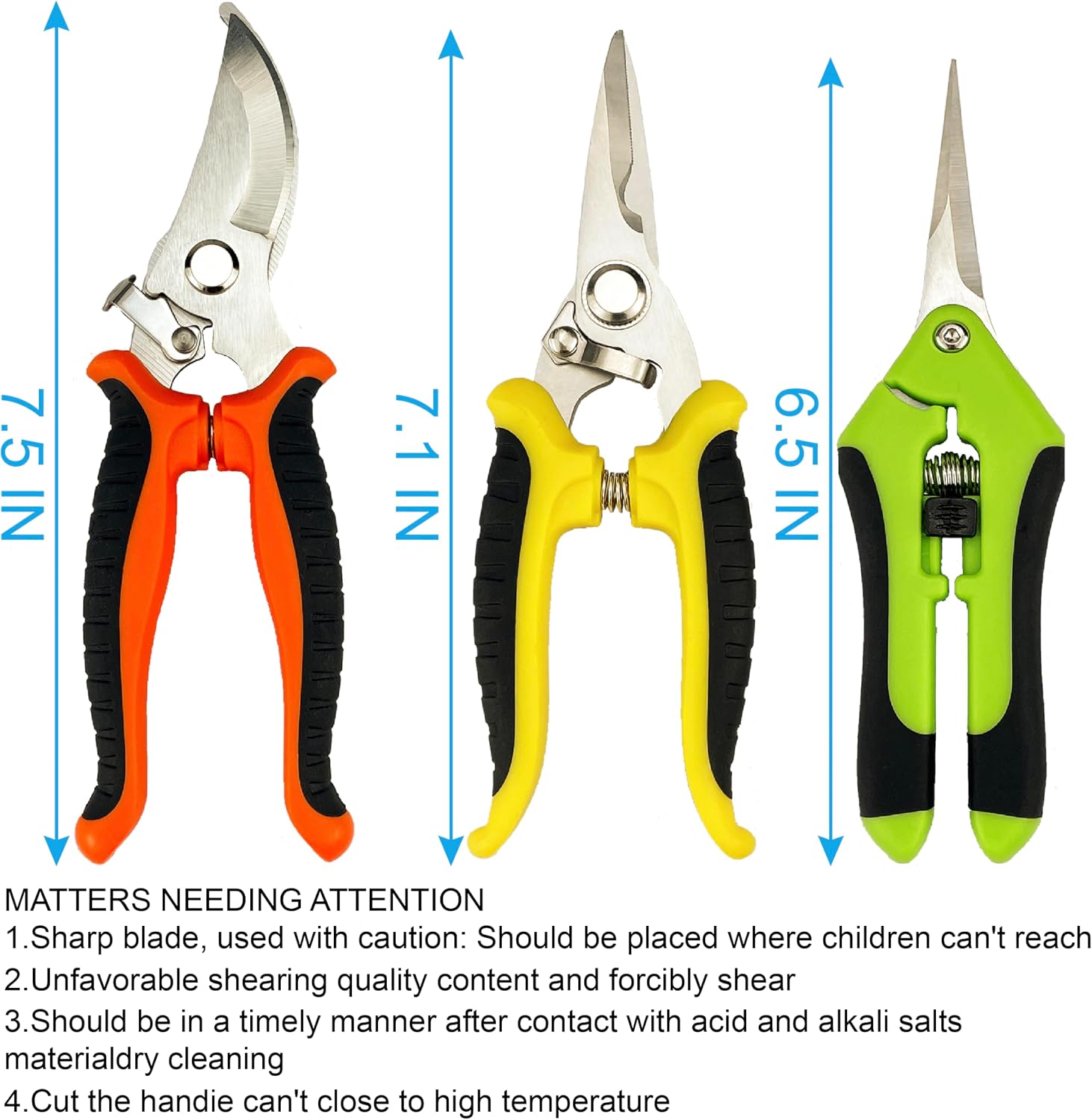 Garden Pruning Shears Set with Gloves - Hình 2