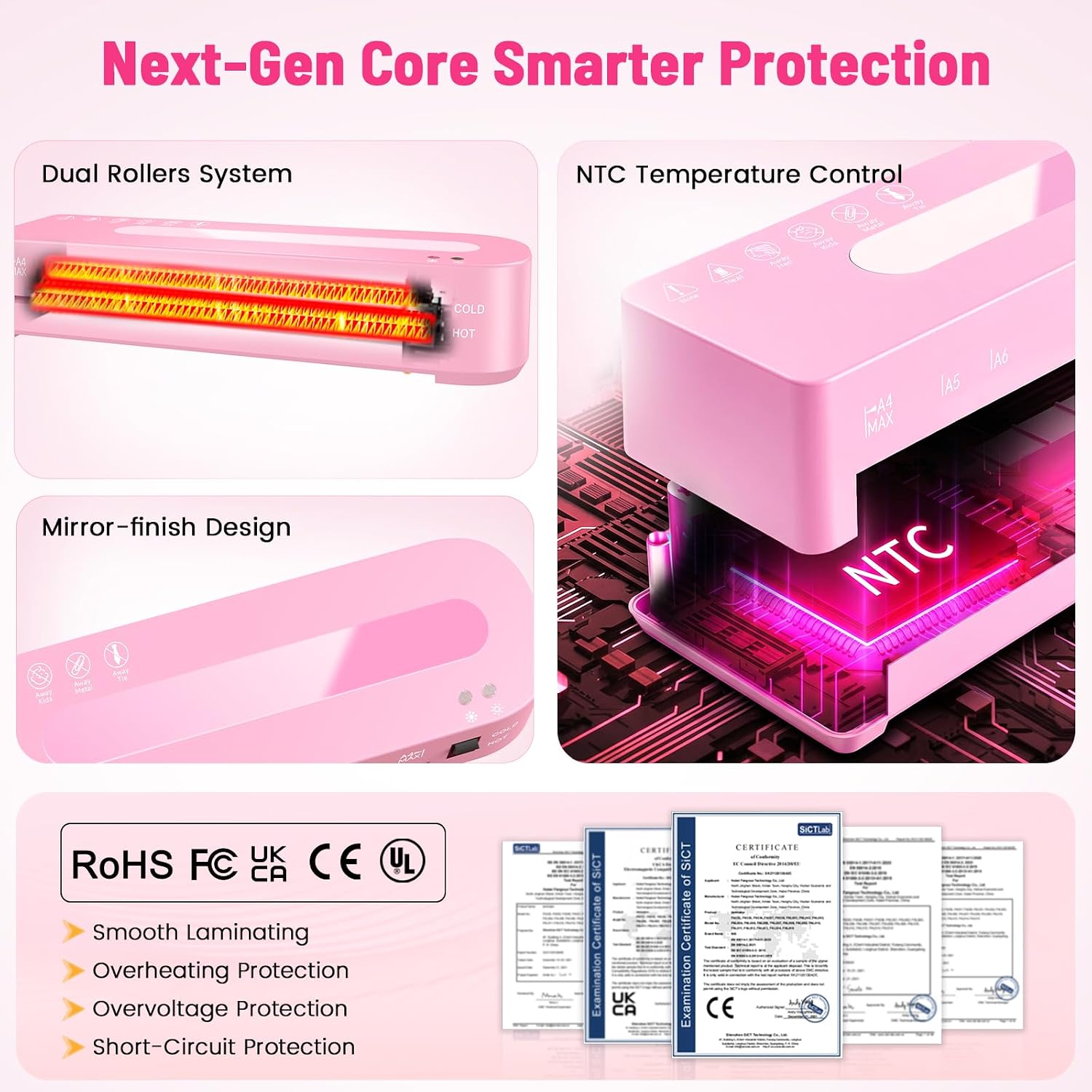 Pink A4 Thermal Laminator Kit - Hình 2