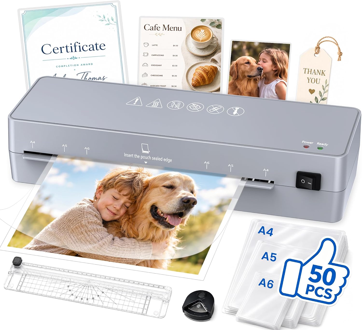 Compact A4 Thermal Laminator Kit