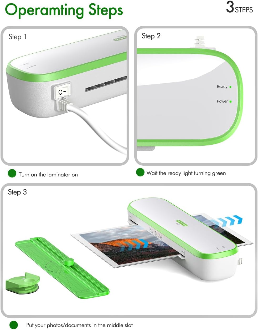 Sinopuren OL118 Thermal Laminator Kit - Hình 8