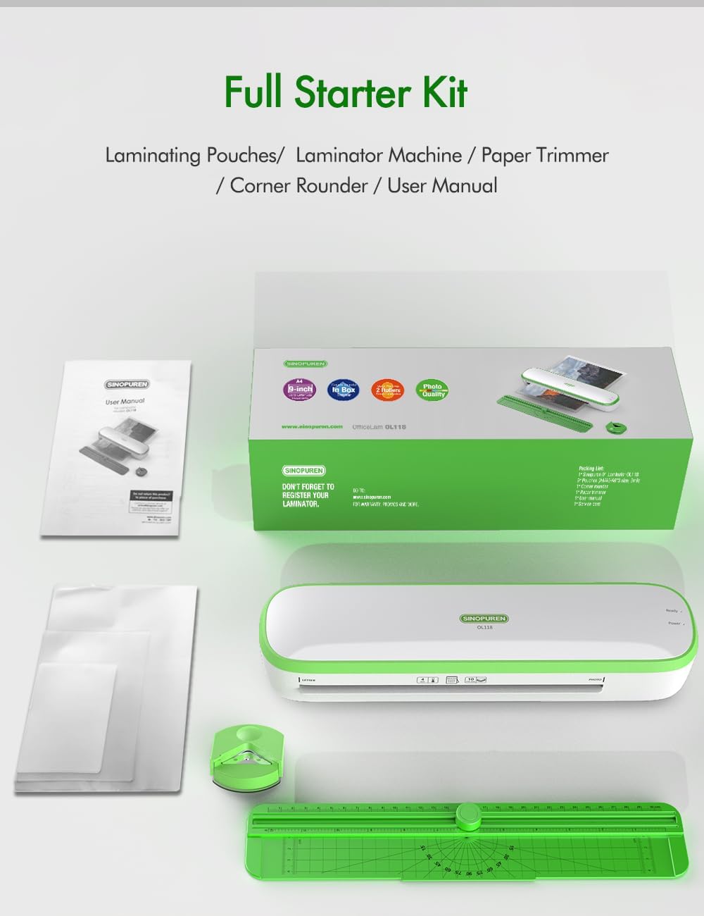 Sinopuren OL118 Thermal Laminator Kit - Hình 9