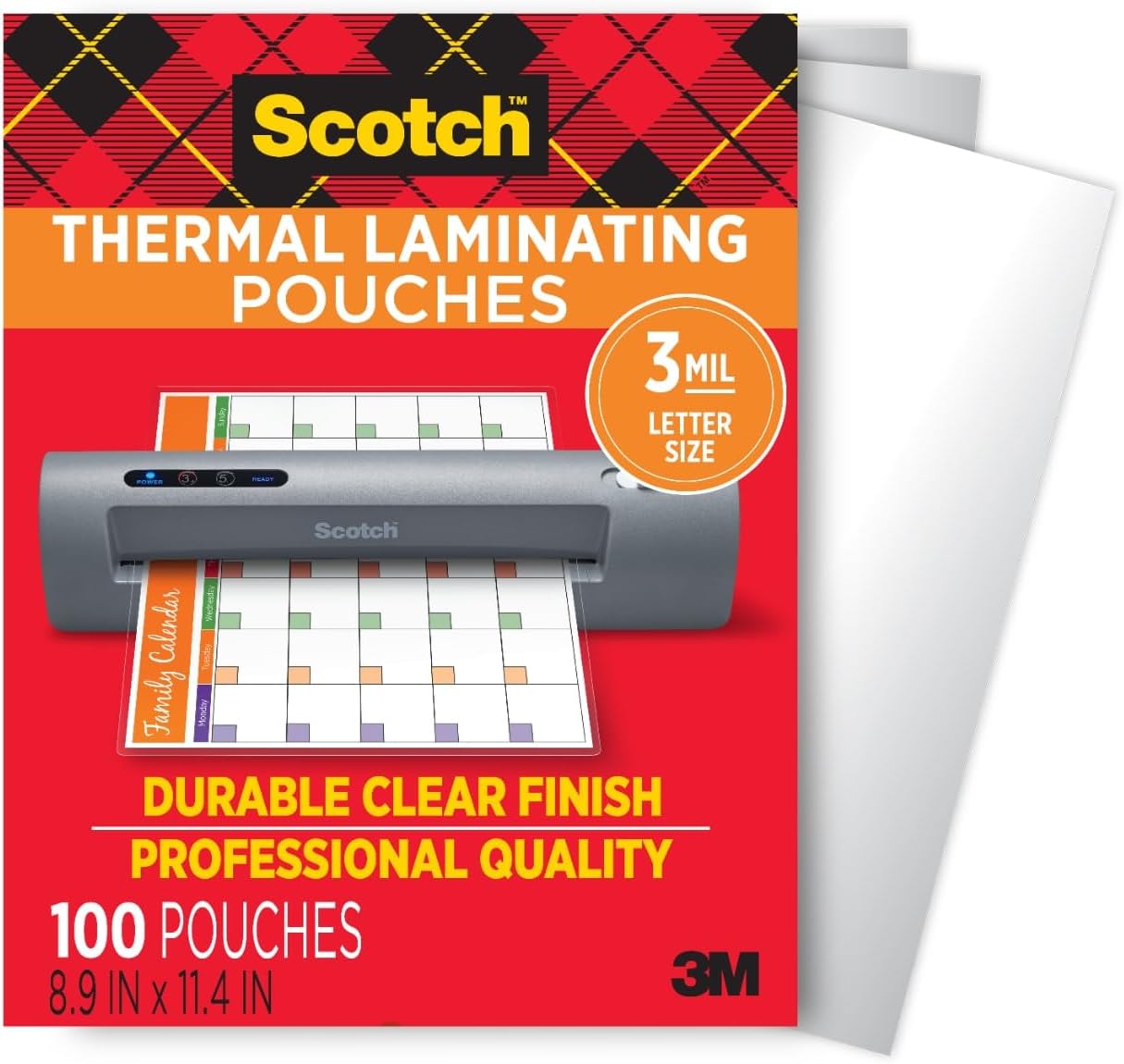 Scotch 3mil Thermal Laminating Pouches