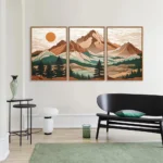 Abstract Mountain Landscape Wall Art - Abstract Mountain Landscape - Image 6