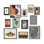Eclectic Gallery Wall Art Posters - 12 Piece Aesthetic Print Set