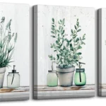 Misty Mountain Forest Canvas Art - 3 Panel Serene Landscape Print - Image 11